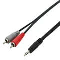 SWAMP Stereo 1/8 Mini-Jack to Dual RCA Cable - AUX Splitter - 50cm"