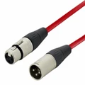 Stage Series Balanced XLR Microphone Cable - RED Cable - 10m