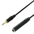 Headphone Extension Cable 3.5mm Stereo Mini-Jack to 1/4 Female Jack - 3m"