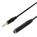 Headphone Extension Cable 3.5mm Stereo Mini-Jack to 1/4 Female Jack - 3m"