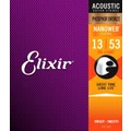 Elixir Nanoweb Phosphor Bronze Acoustic Guitar Strings - HD Light Gauge 13-53