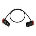 Cable Techniques Low-Profile Balanced XLR Cable with Adjustable Angle - Red - 25cm
