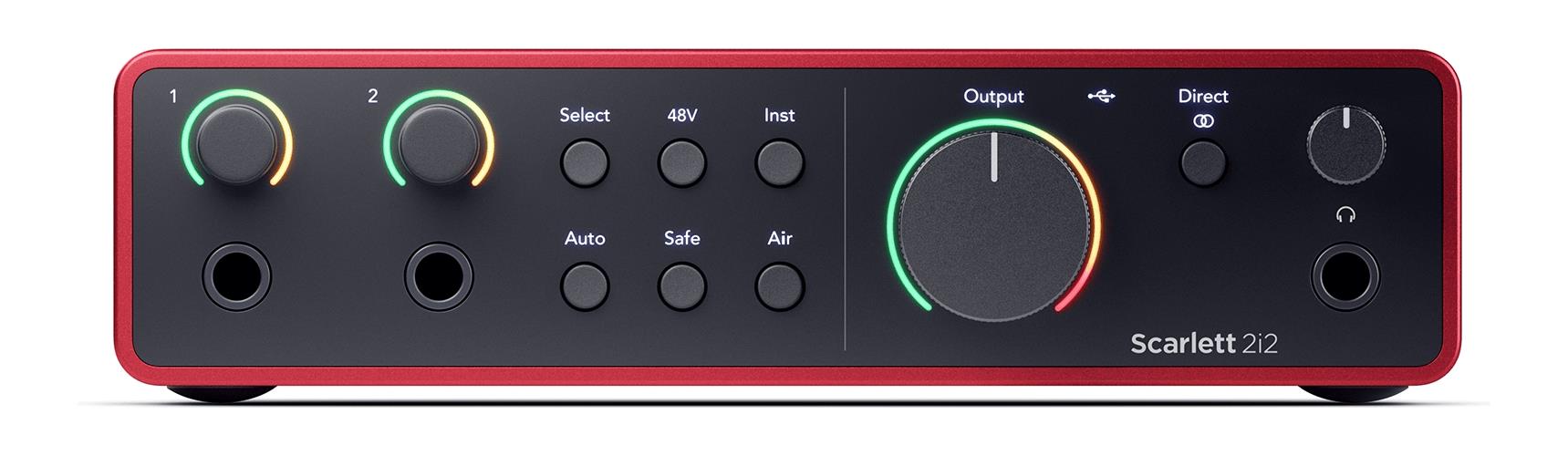 Focusrite Scarlett 2i2 4th Gen 2-in 2-out USB Audio Interface with 2 Preamps