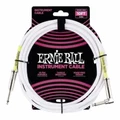 Ernie Ball 6049 10' Straight/Angle Instrument Cable - White