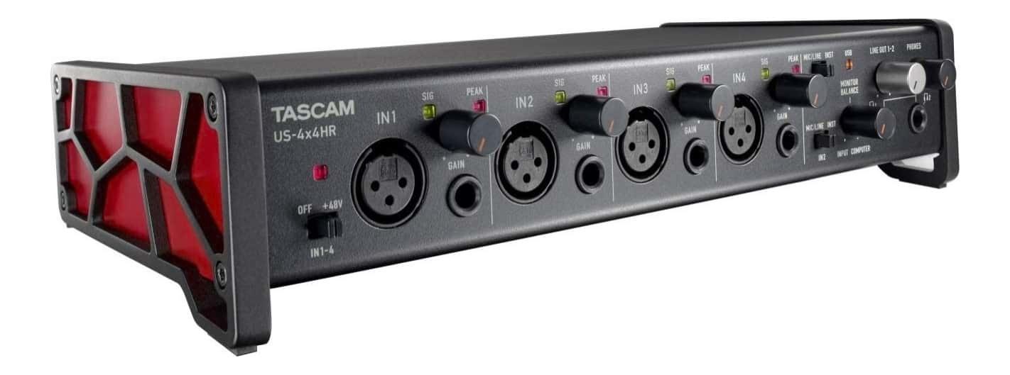 Tascam US-4x4HR 4-in/4-out USB Audio Interface with 4 Mic Preamps