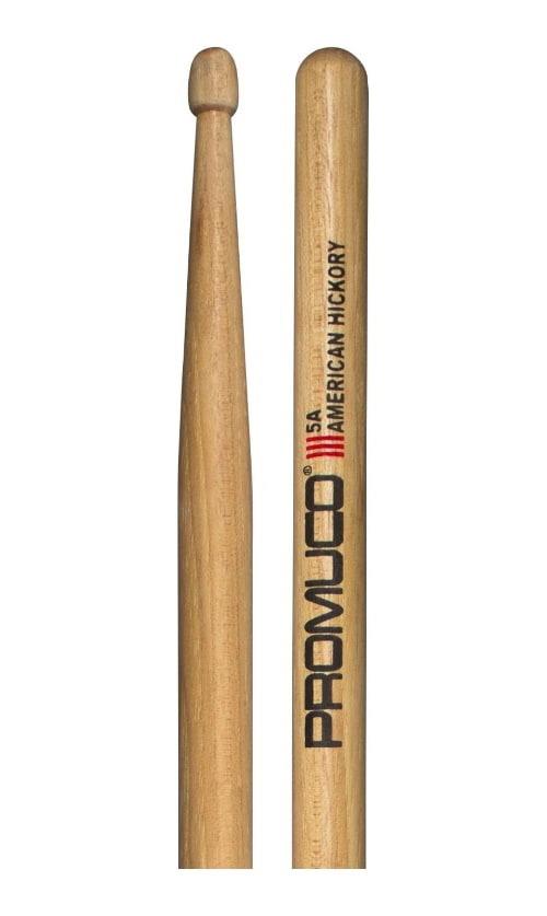 Promuco 18015A American Hickory 5A Wood Tip Drumsticks