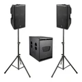 PowerWorks Small Powered PA - 12 Subwoofer + 2x 10" FOH Speakers"