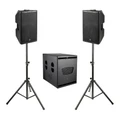 PowerWorks Small Powered PA - 12 Subwoofer + 2x 10" FOH Speakers"