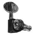GT Electric Bass 4-In-Line Open Gear Tuning Machines - Black/Chrome Finish