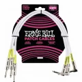 Ernie Ball 6056 1.5' Straight / Angle Patch Cable 3-pack White