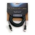 RockBoard 5pin DIN Flat Right-Angle MIDI Patch Cable - 30cm