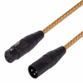 Balanced Tweed Microphone Cable - Black Plugs - 5m