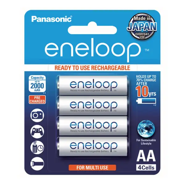 Eneloop AA 4 pk 2000mAh