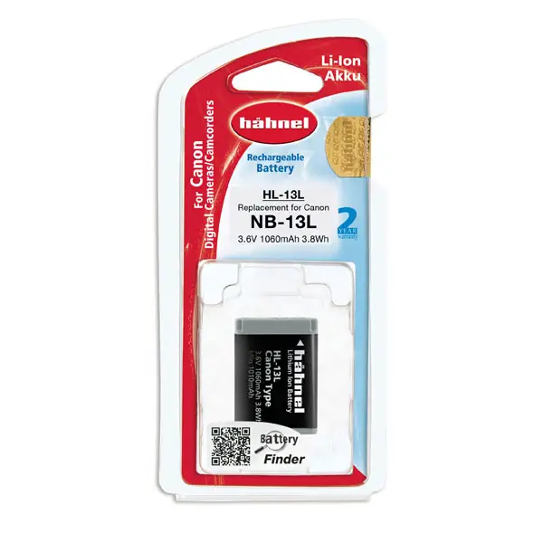 Hahnel Canon NB-13L Battery