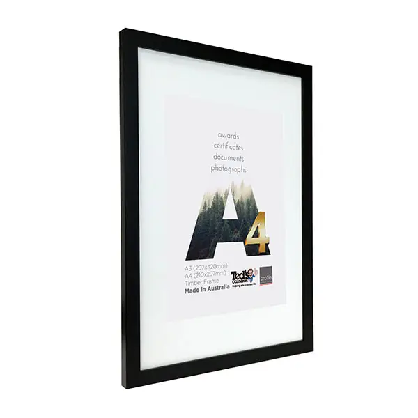 Image of Profile Frame Certificate Black A3/A4
