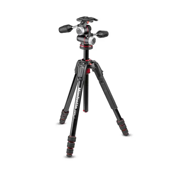 Image of Manfrotto MK 190GOA4 + 3-Way Head Tripod