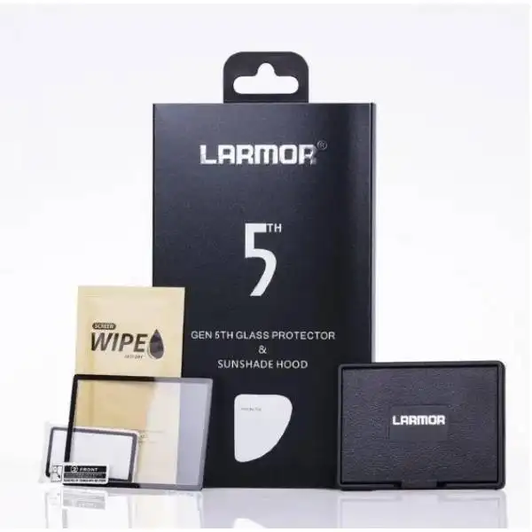 Larmor Gen 5 Glass Screen Protector + Hood - Canon 6D Mark II