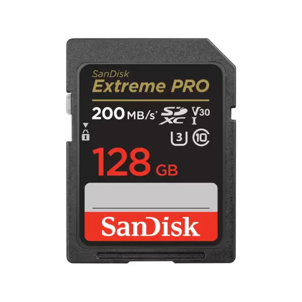 Image of SanDisk Extreme Pro 128GB SDXC Card 200MB/s