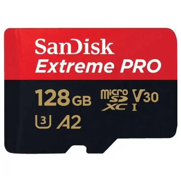 Image of SanDisk Extreme PRO 128GB Micro SDXC Card 200Mbs