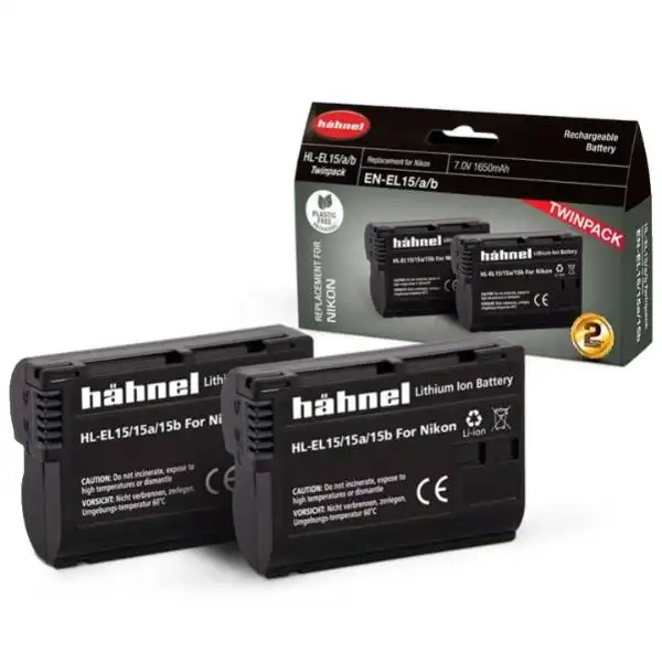 Image of Hahnel Nikon EN-EL15 - Twin Pack