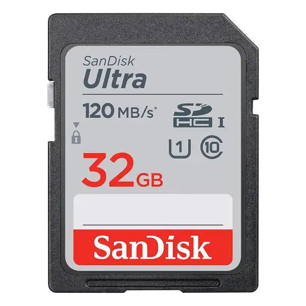Image of SanDisk 32GB Ultra SDHC Card - 120MBS