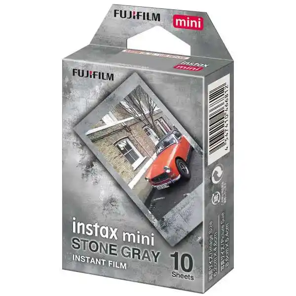 Fuji Instax Mini Instant Film 10 Shot - Stone Grey Frame