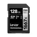 Lexar Pro 128GB 1667x SDXC Card 250Mbs UHSII
