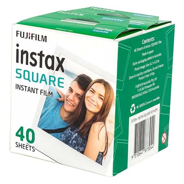 Fujifim Instax SQ Square Instant Film - 40 shots