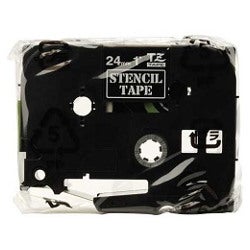 Brother STe-151 Black Stencil Label Tape - 24mm x 3m