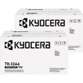 2 Pack Kyocera TK-1244 Genuine Toner Cartridges