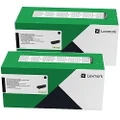 2 Pack Lexmark B346H00 Genuine Toner Cartridges