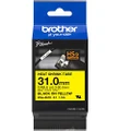Brother HSe-661E Black on Yellow Label Tape