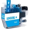Brother Compatible LC432XLC Cyan High Yield Ink Cartridge