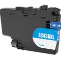 Brother Compatible LC436XLC Cyan High Yield Ink Cartridge