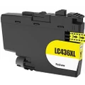 Brother Compatible LC436XLY Yellow High Yield Ink Cartridge