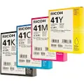 4 Pack Ricoh 41 Genuine Ink Cartridges (405761-4)