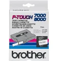 Brother TX-231 Black on White Label Tape