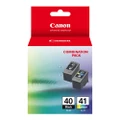 2 Pack Canon PG-40/CL-41 Genuine Ink Cartridges