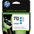 3 Pack HP 712 Genuine Ink Cartridges (3ED77A)