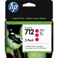 3 Pack HP 712 Genuine Ink Cartridges (3ED78A)