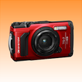 OM SYSTEM Tough TG-7 Digital Camera (Red) - Brand New