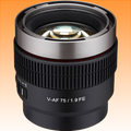 Samyang Cine V-AF 75mm T1.9 FE Lens (Sony E-Mount) - Brand New