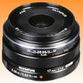 Olympus M.Zuiko Digital ED 17mm F1.8 Lens Black - Brand New