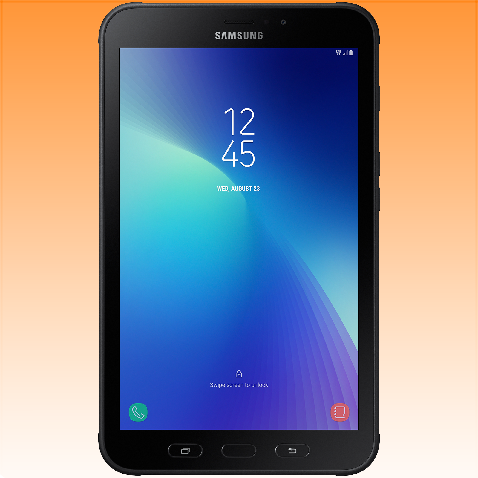 Image of Samsung Galaxy Tab Active2 With Rugged Case (No Pen) (3GB RAM, 16GB, Black) Australian Stock - Excellent