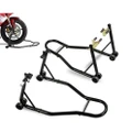 Advwin 500KG Front & Rear Motorcycle Stand, Motorbike Lift Paddock Carrier Bike Fork