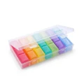 7 Days Weekly Pill Case 21 Squares Travel Portable Medicine Storage Box Pill Container