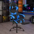 Advwin Gaming Chair Ergonomic Office Recliner Executive Computer Seat Blue/Black
