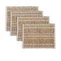 Ladelle Set of 4 Loma Woven Table Placemats Taupe