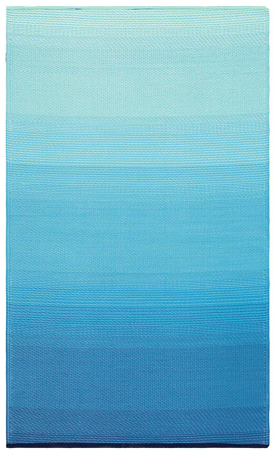 180x270 cm Recycled Plastic Outdoor Rug and Mat Big Sur Teal