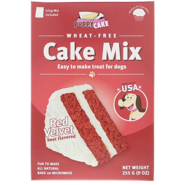 2x Puppy Cake Wheat-Free Gourmet Cake Mix For Dogs Red Velvet, Beet Flavoured (255g each)
